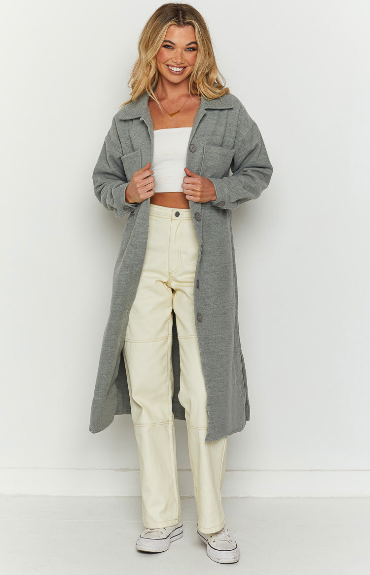 Cullen Grey Longline Shacket Image