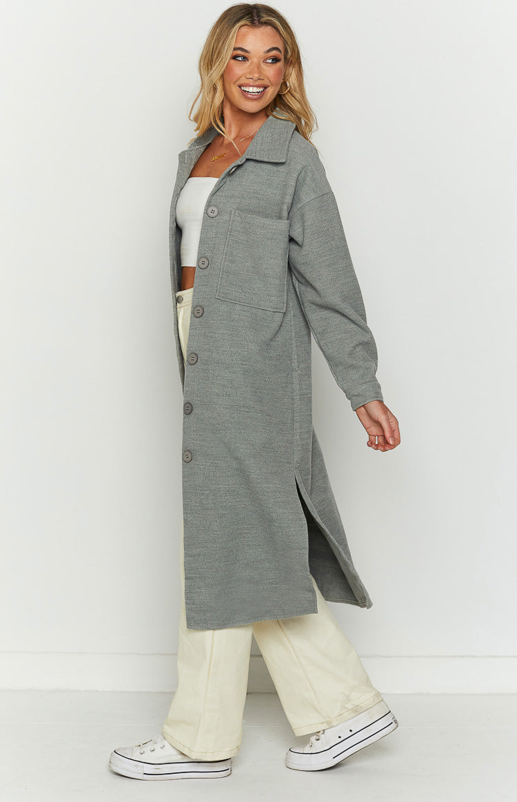 Cullen Grey Longline Shacket Image