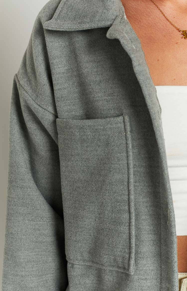 Cullen Grey Longline Shacket Image