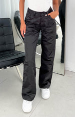 Hartley Black Nylon Pants Image