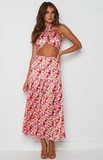 Juniper White Floral Halter Top Image