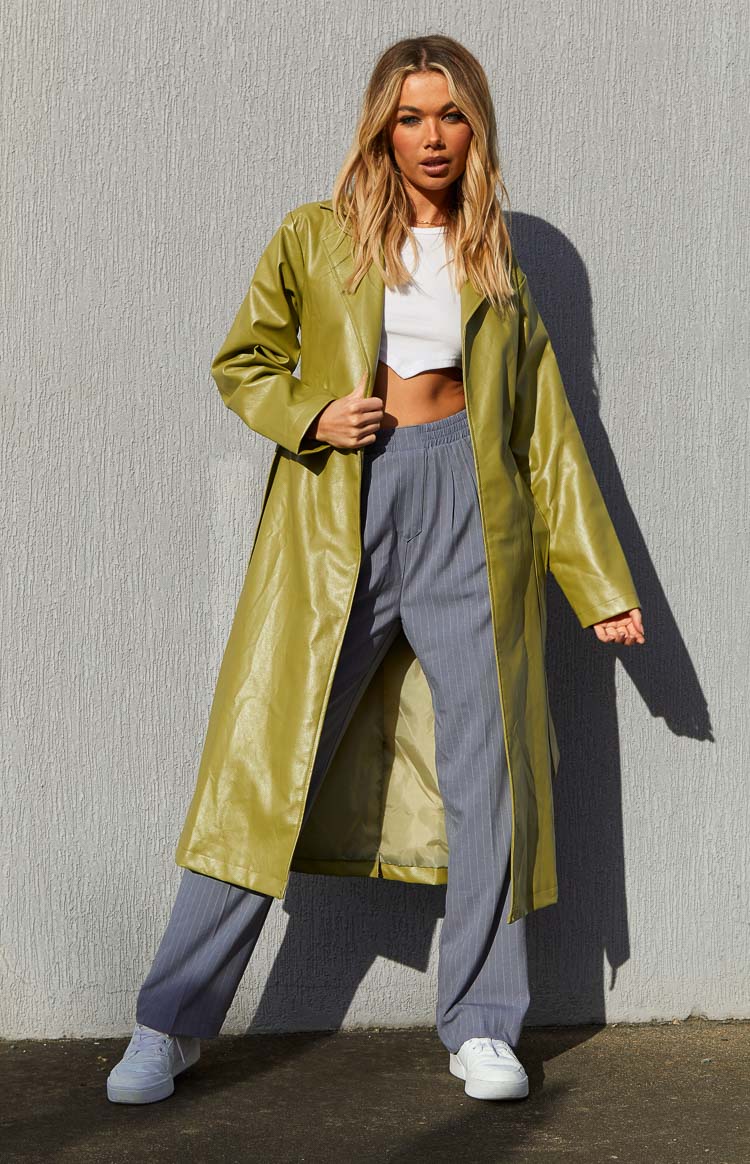 Green trench on sale