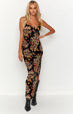 Lana Orange Print Maxi Dress Image