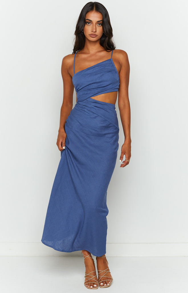 Lene Blue Maxi Dress – Beginning Boutique