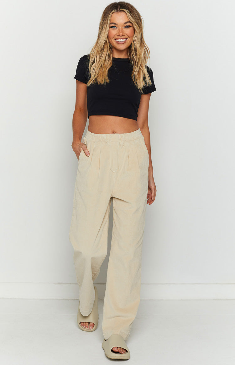 Lioness Agyness Pant Beige – Beginning Boutique