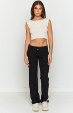 Lucinda Beige Knit Top Image