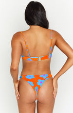 9.0 Swim Luella Orange Floral Bikini Bottoms Image