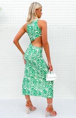 Lulu Green Print Maxi Dress Image