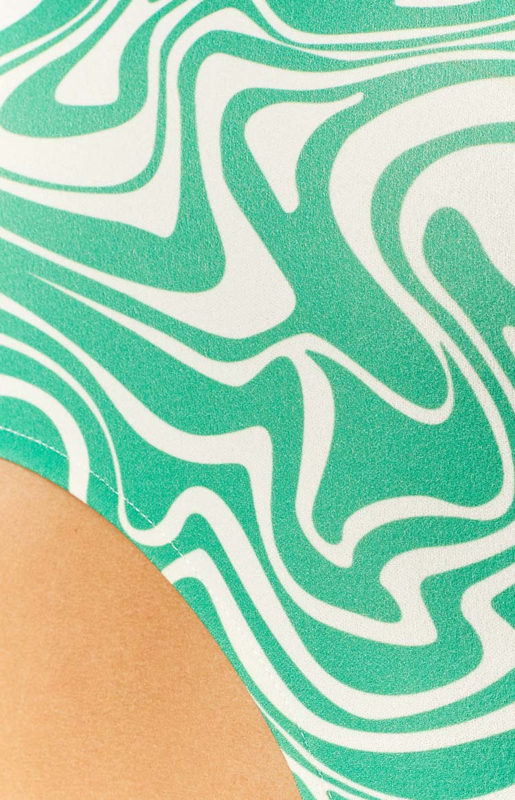 Lulu Green Print Maxi Dress Image