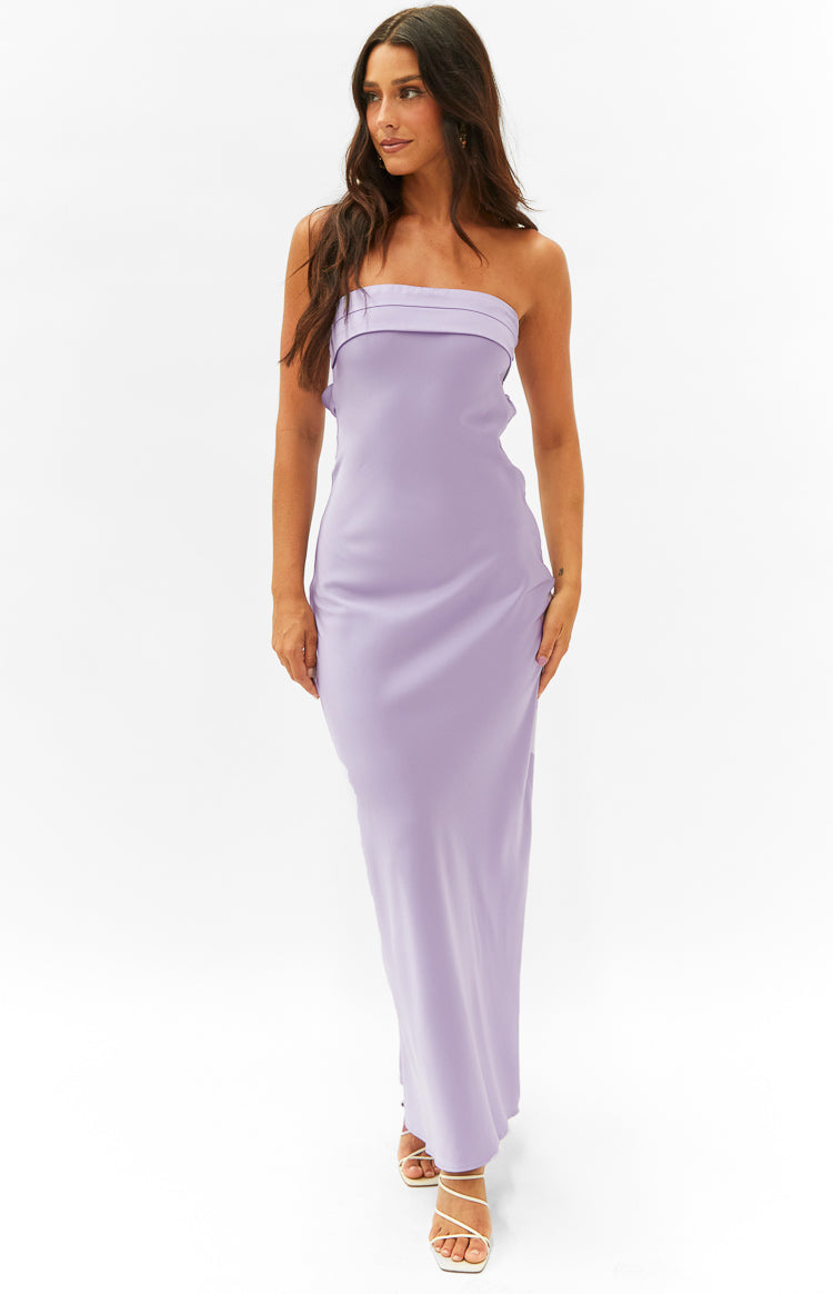 Shop Formal Dress - Maiah Lilac Maxi Dress third image