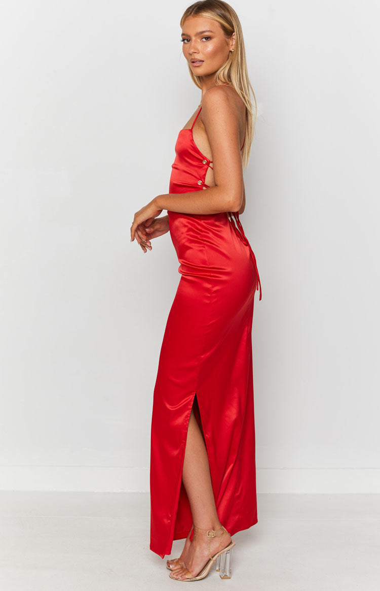 Manhattan Slip Formal Dress Cherry Beginning Boutique