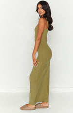 Melrose Khaki Maxi Dress Image