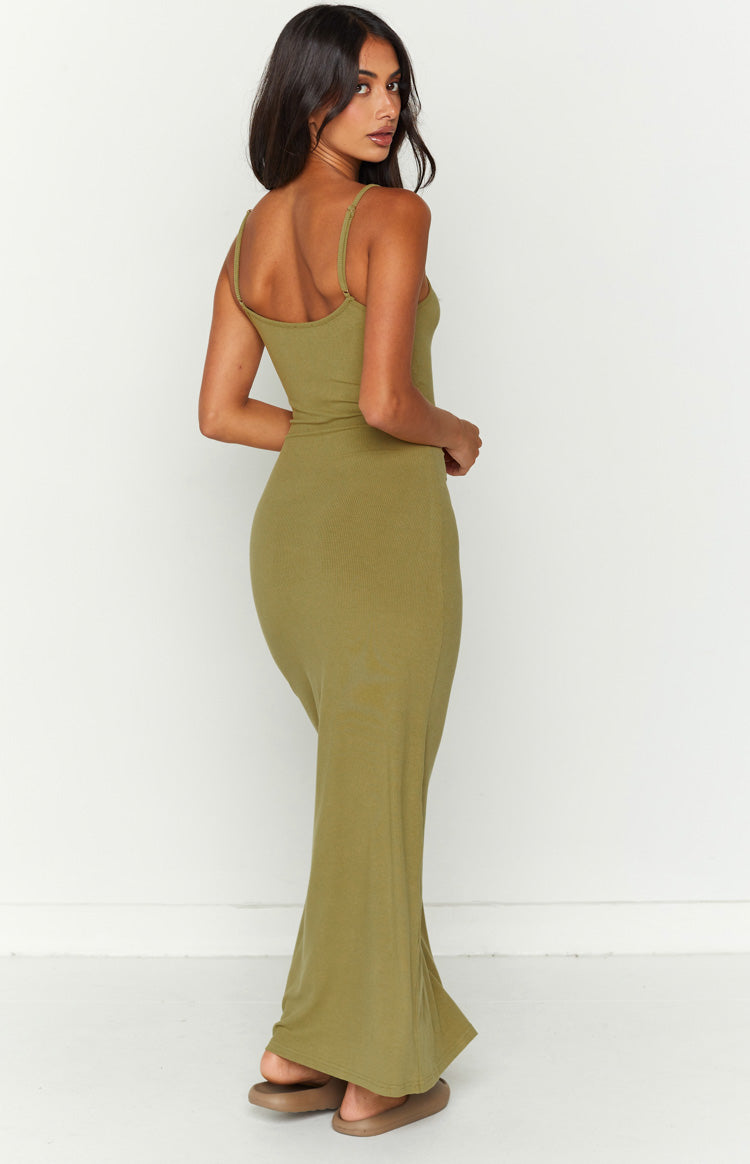 Collective Dress - Melrose Khaki Maxi Dress third image