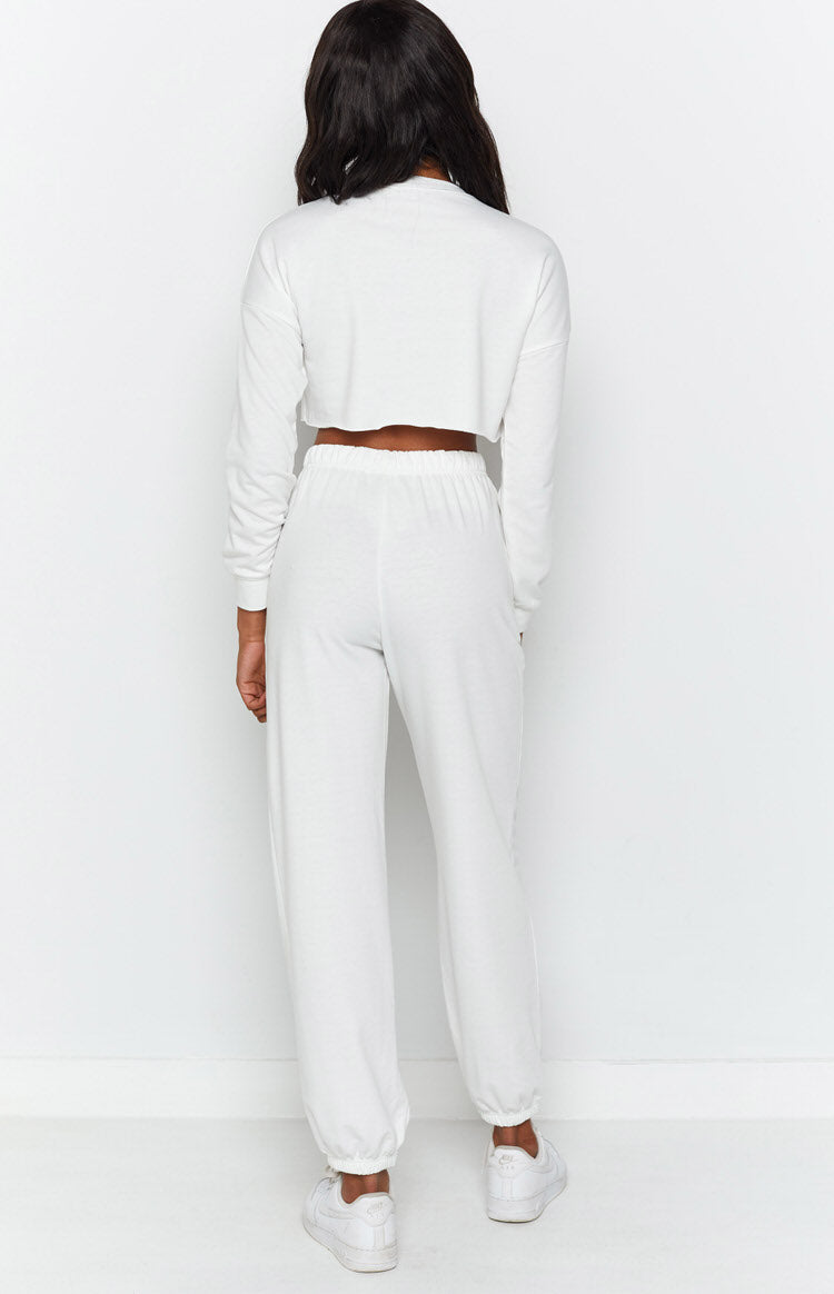 Michigan Camp Two Piece Lounge Set White Image
