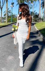 Piper White Knit Maxi Dress Image