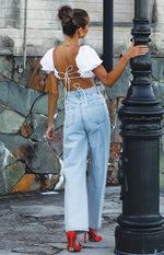 Robin Wide Leg Jeans Blue Image