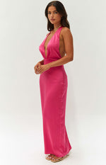 Seattle Pink Halter Formal Dress Image