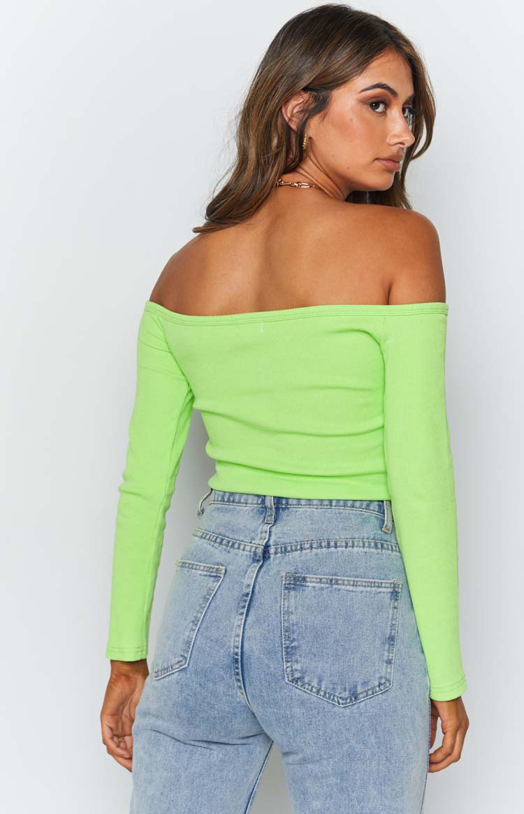 Serya Drop Shoulder Top Green Beginning Boutique