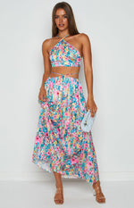 Spring Bouquet Floral Halter Top Image