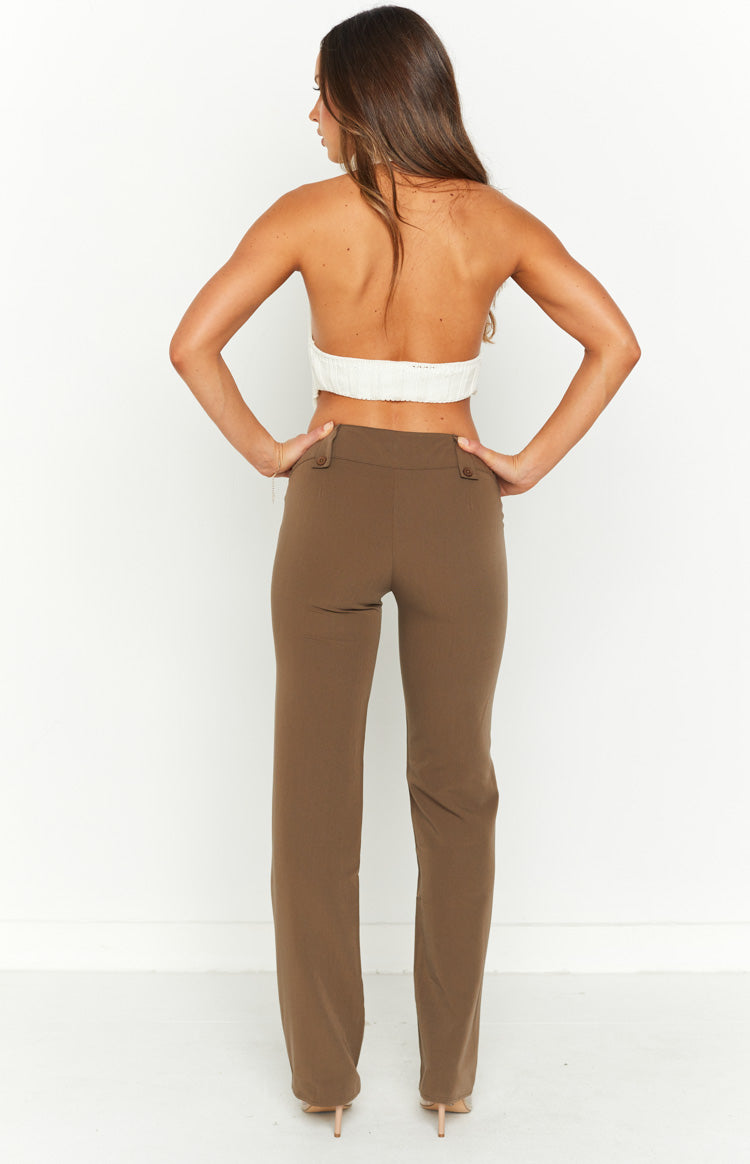 Vice Taupe Low Waist Pant – Beginning Boutique