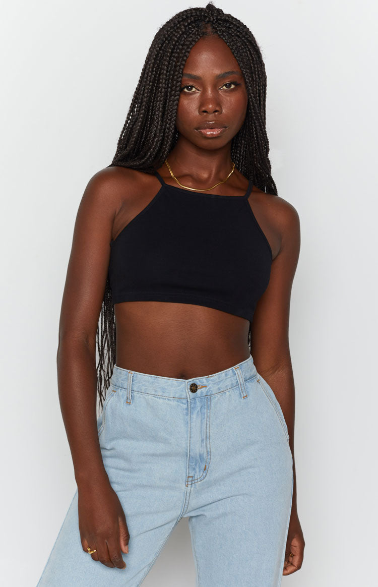 Wonderland Crop Top Black Image