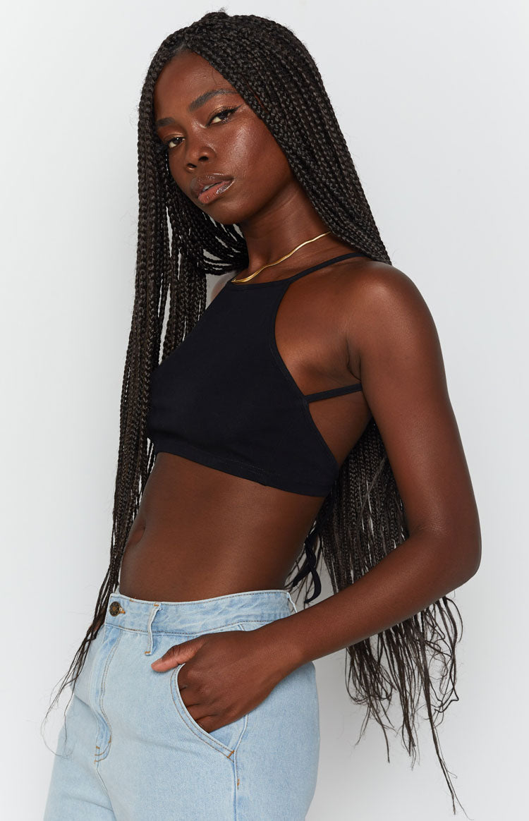 Wonderland Crop Top Black Image