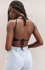 Wonderland Crop Top Black Image