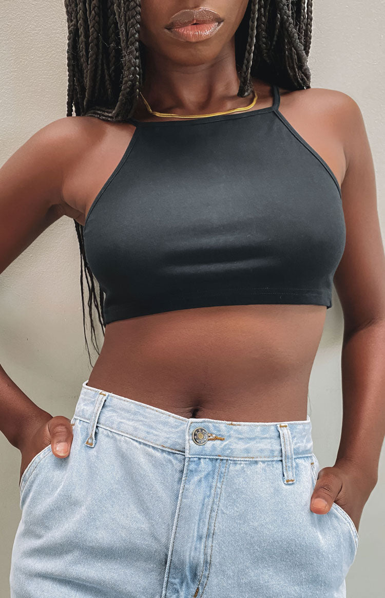 Wonderland Crop Top Black Image