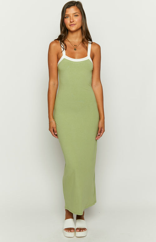 Cynthia Green Maxi Dress – Beginning Boutique