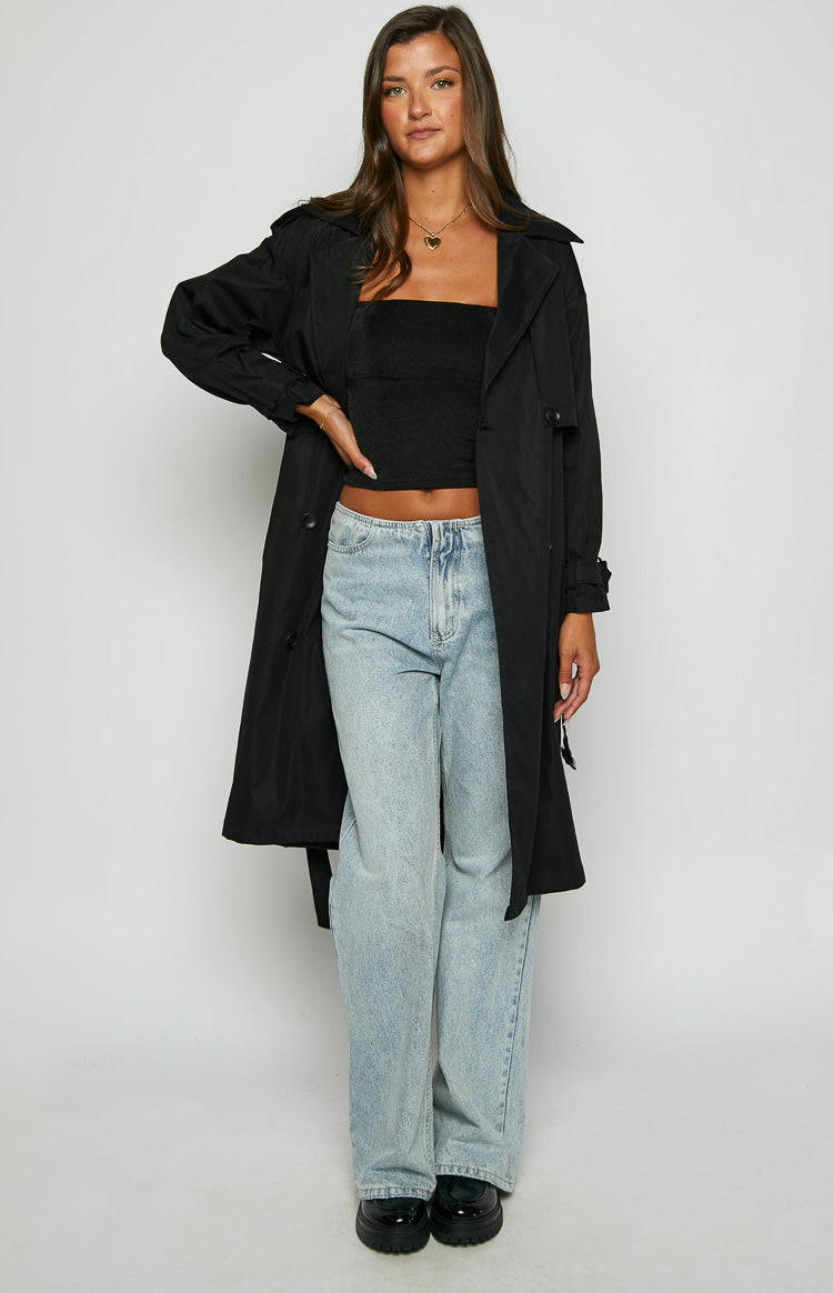 Giselle Black Trench Coat Image