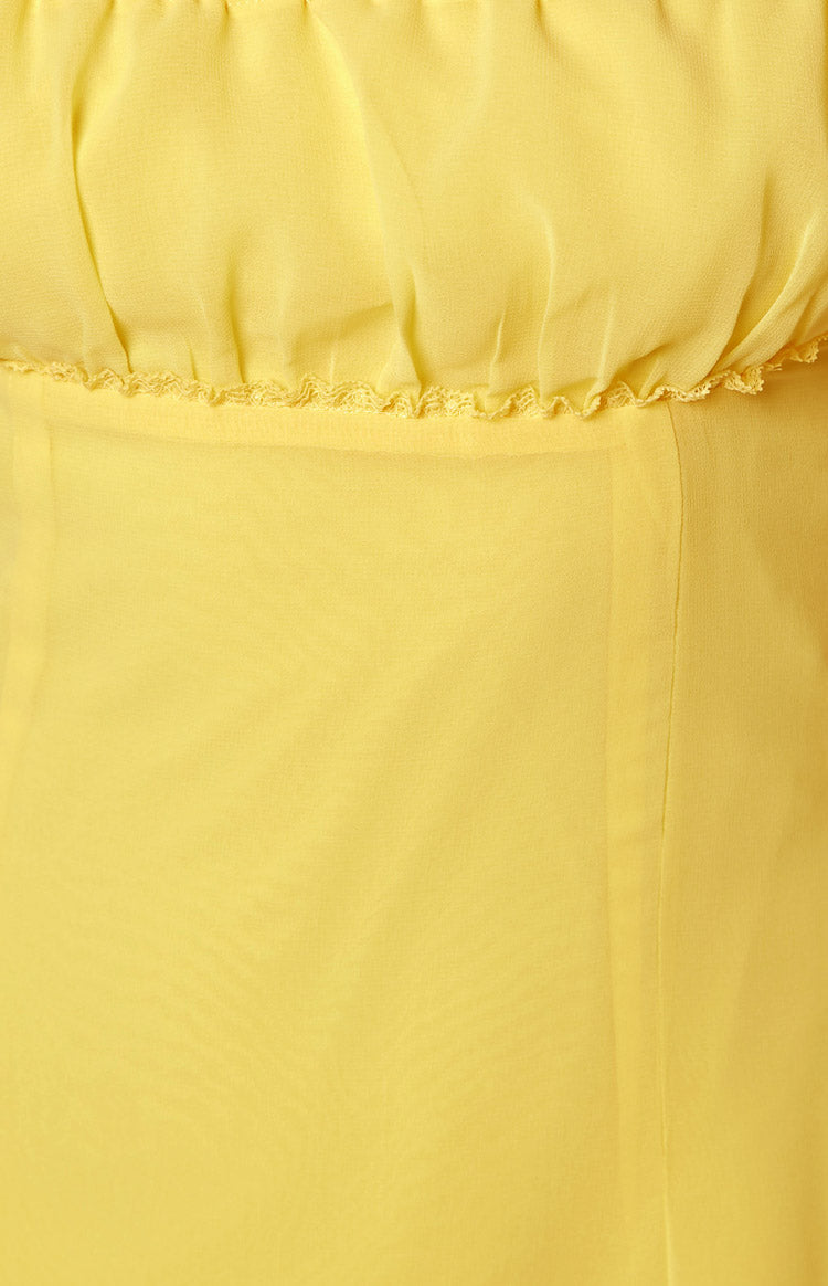 Isabel Yellow Mini Dress – Beginning Boutique